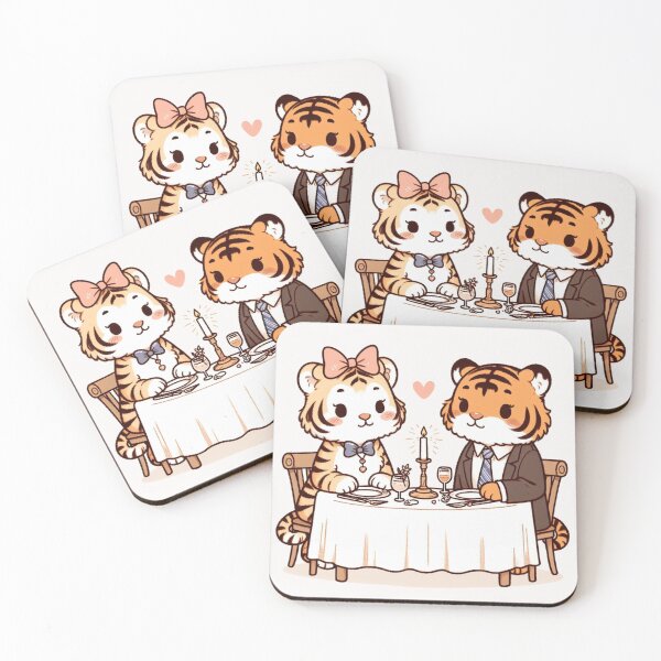 Item preview, Tigers Romantic Dinner Valentine's Day designed and sold by LemuellTrends.