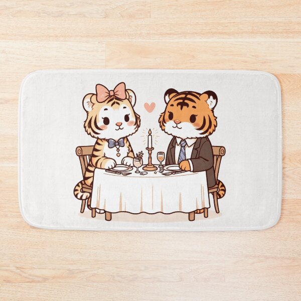Item preview, Tigers Romantic Dinner Valentine's Day designed and sold by LemuellTrends.