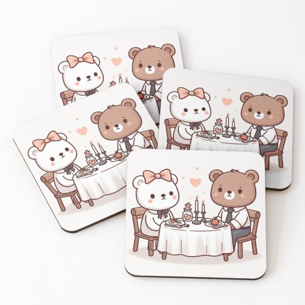 Item preview, Bears Romantic Dinner Valentine's Day designed and sold by LemuellTrends.