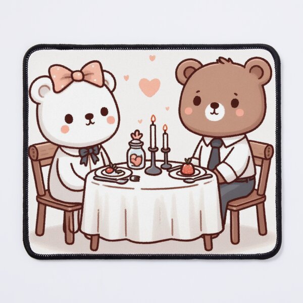 Item preview, Bears Romantic Dinner Valentine's Day designed and sold by LemuellTrends.