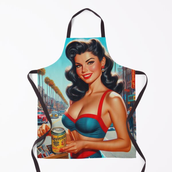 Item preview, Cute 1950s Vintage Girl designed and sold by PulpVintage.