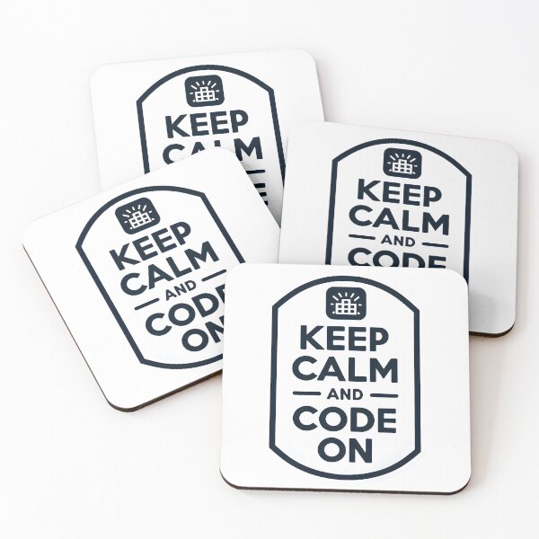 Item preview, Keep Calm and Code on - coders Motivation designed and sold by Geekbits-Store.