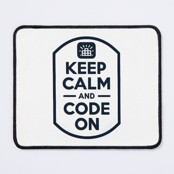 Item preview, Keep Calm and Code on - coders Motivation designed and sold by Geekbits-Store.