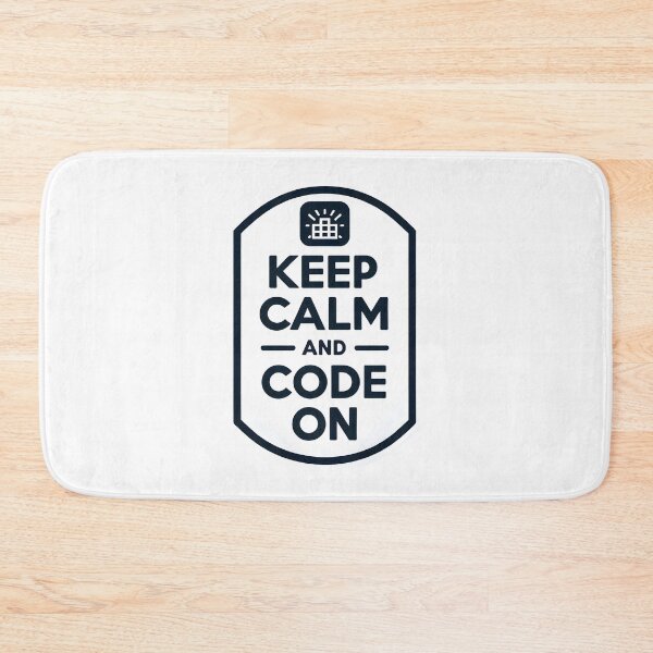 Item preview, Keep Calm and Code on - coders Motivation designed and sold by Geekbits-Store.