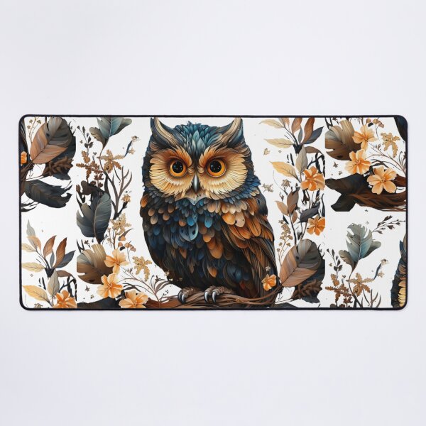 Item preview, An adorable brown owl in a daytime designed and sold by DesignVistaHub.