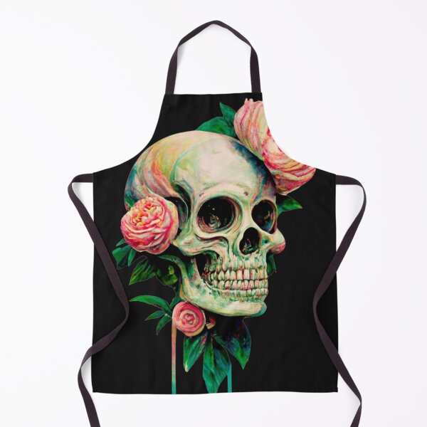 Item preview, SCULL AND FLOWERS designed and sold by aipaint.