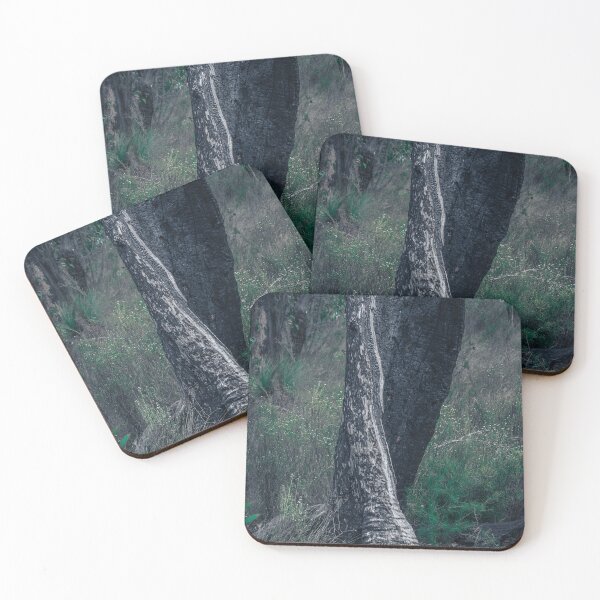 Item preview, Contrast in balance: Impressive black and white tree print in vibrant nature designed and sold by TRex-Landscapes.