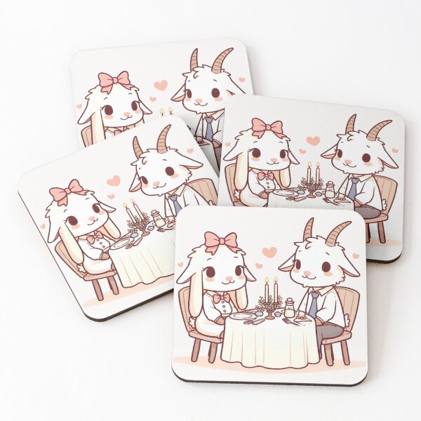 Item preview, Goats Romantic Dinner Valentine's Day designed and sold by LemuellTrends.