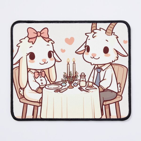 Item preview, Goats Romantic Dinner Valentine's Day designed and sold by LemuellTrends.