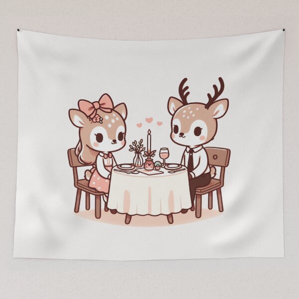 Item preview, Deer Romantic Dinner Valentine's Day designed and sold by LemuellTrends.