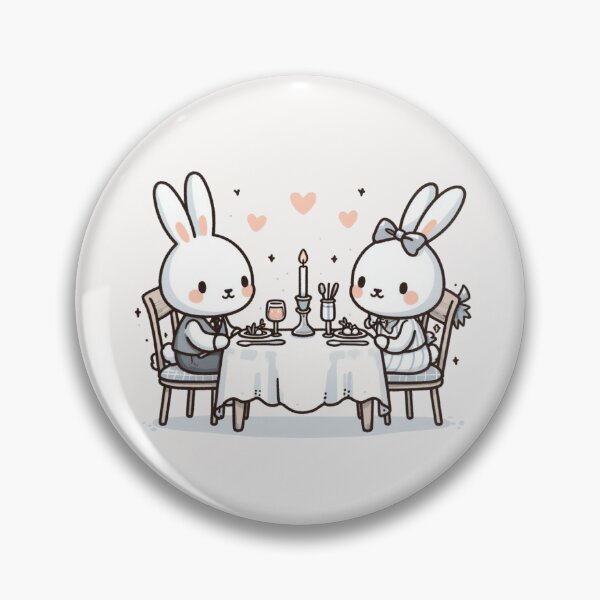 Item preview, Rabbits Romantic Dinner Valentine's Day designed and sold by LemuellTrends.