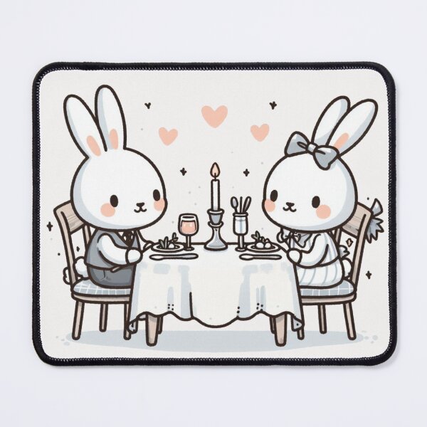 Item preview, Rabbits Romantic Dinner Valentine's Day designed and sold by LemuellTrends.