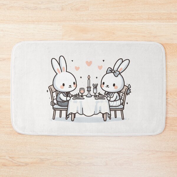 Item preview, Rabbits Romantic Dinner Valentine's Day designed and sold by LemuellTrends.