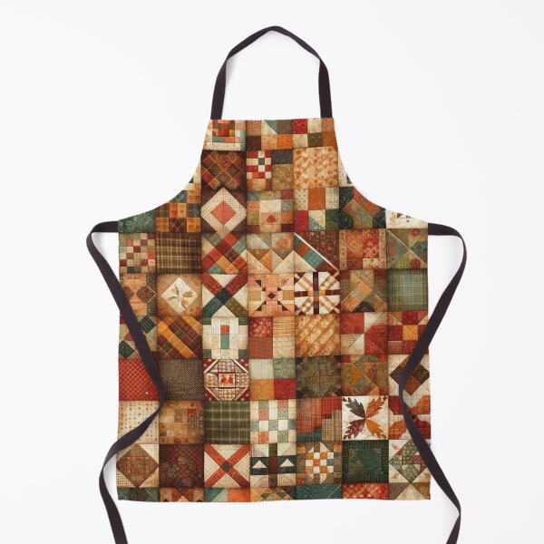 Item preview, Fall Patchwork Quilt Pattern designed and sold by PinUpPizzazz.