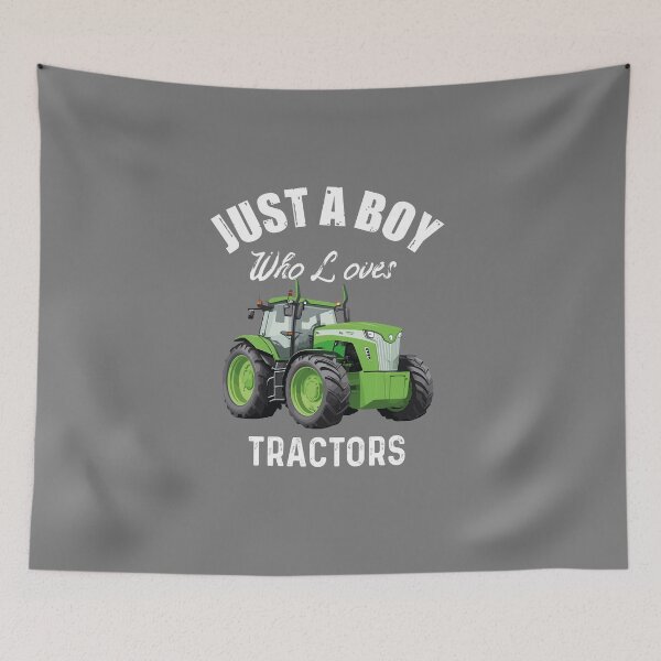 Item preview, Just a boy who loves tractors designed and sold by Fateh-Kro ⭐⭐⭐⭐⭐.