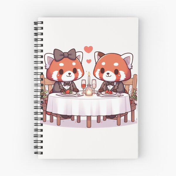 Item preview, Red Panda Romantic Dinner Valentine's Day designed and sold by LemuellTrends.