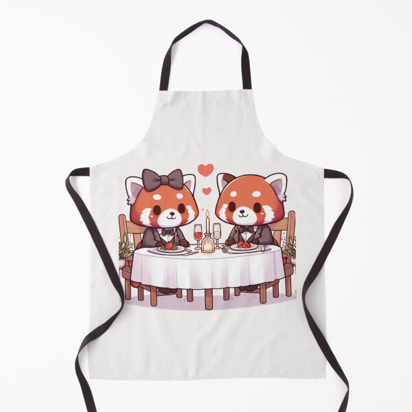 Item preview, Red Panda Romantic Dinner Valentine's Day designed and sold by LemuellTrends.