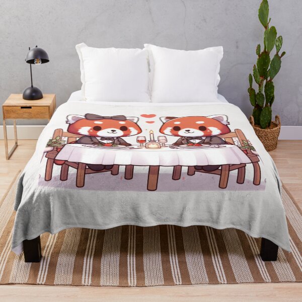 Item preview, Red Panda Romantic Dinner Valentine's Day designed and sold by LemuellTrends.