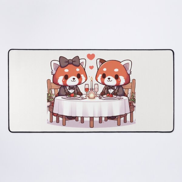 Item preview, Red Panda Romantic Dinner Valentine's Day designed and sold by LemuellTrends.