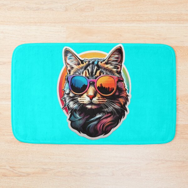 Item preview, Cat With Glasses designed and sold by ProfArtStudio.