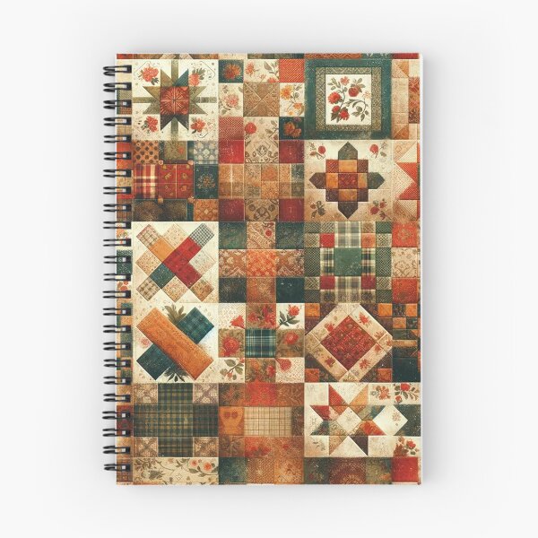 Artikelvorschau, Herbstliches Patchwork-Quiltmuster entworfen und verkauft von PinUpPizzazz.