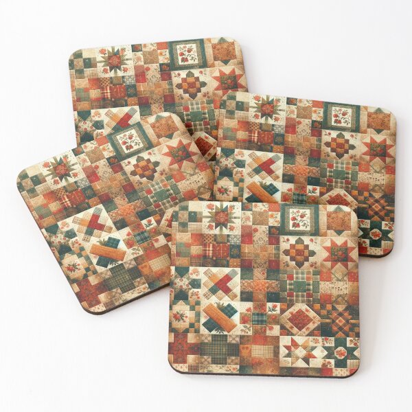 Item preview, Autumn Patchwork Quilt Pattern designed and sold by PinUpPizzazz.