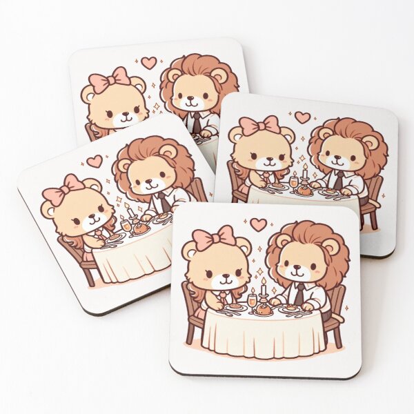 Item preview, Lion Romantic Dinner Valentine's Day designed and sold by LemuellTrends.