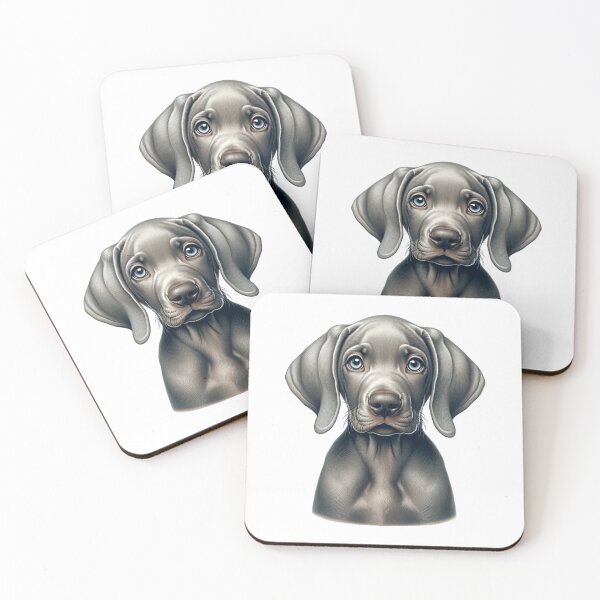 Item preview, Grey Weimaraner Puppy Dog Drawing designed and sold by CharmStudio.