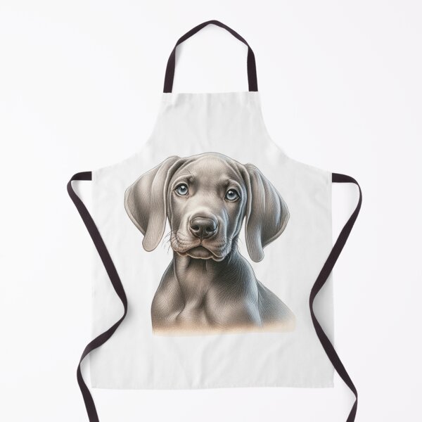 Item preview, Grey Weimaraner Puppy Dog Illustration designed and sold by CharmStudio.