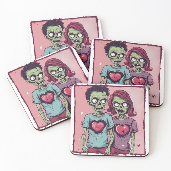 Item preview, zombies valentines day designed and sold by DarkHues.