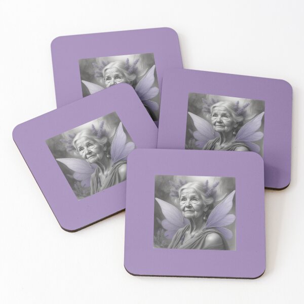 Item preview, Elder Fairy With Purple Wings designed and sold by FlutterbyFairy.