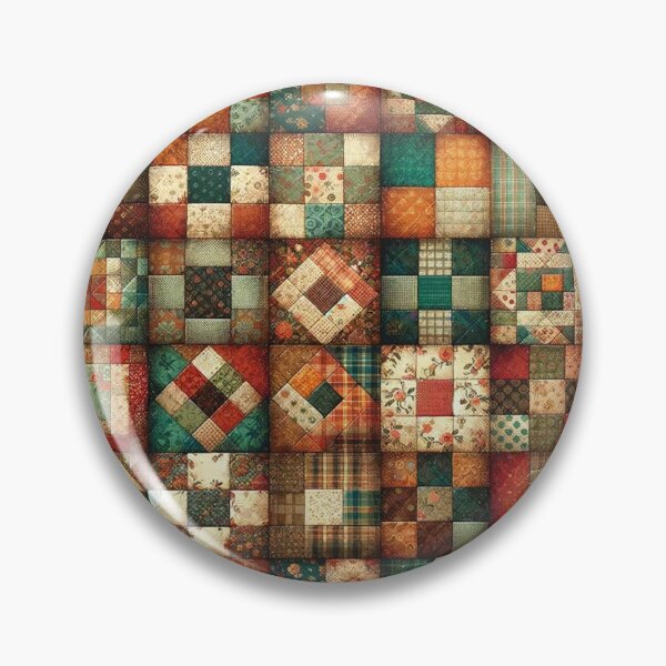Item preview, Autumn Colored Patchwork Pattern designed and sold by PinUpPizzazz.