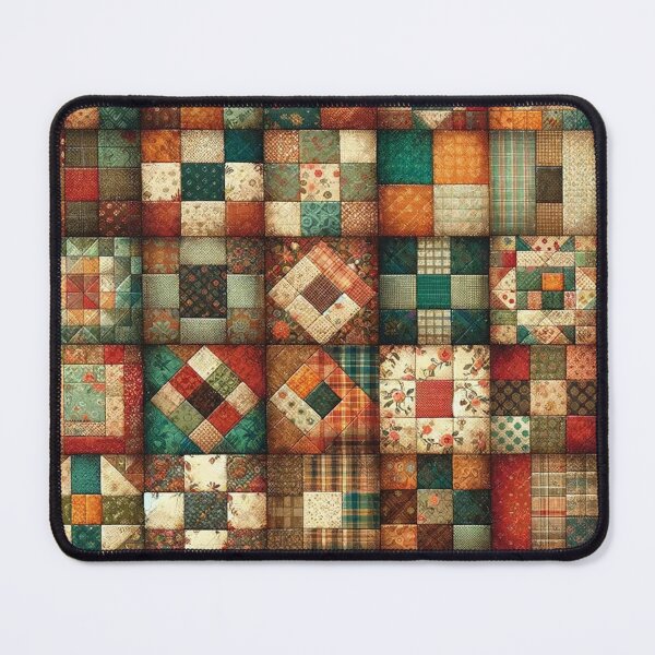 Item preview, Autumn Colored Patchwork Pattern designed and sold by PinUpPizzazz.