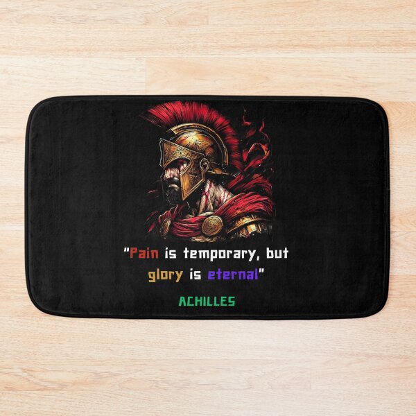 Item preview, Achilles quote of pain and glory for greek philosophy lovers designed and sold by CachoGlorious.