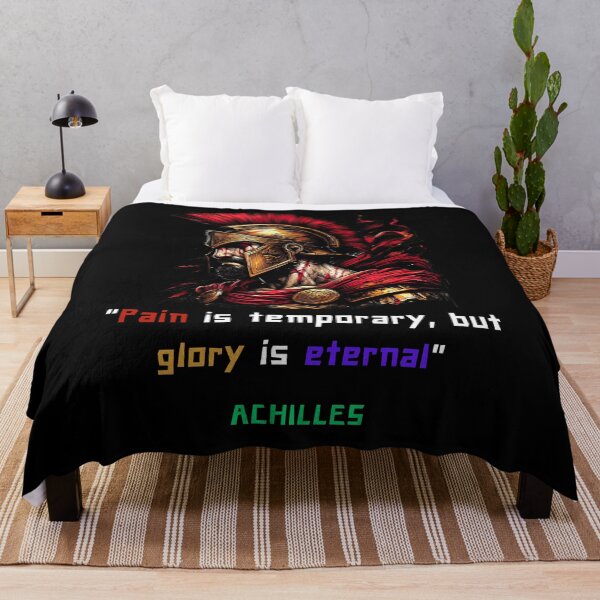 Item preview, Achilles quote of pain and glory for greek philosophy lovers designed and sold by CachoGlorious.