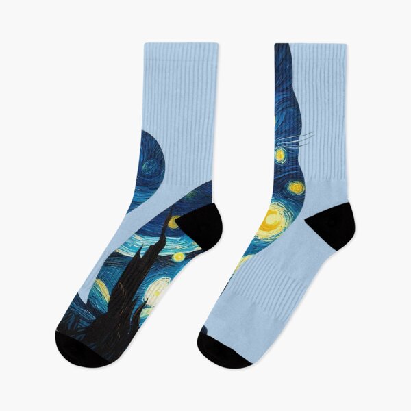 Item preview, Starry Night Kitty Cat Double Exposure designed and sold by HausKatz.