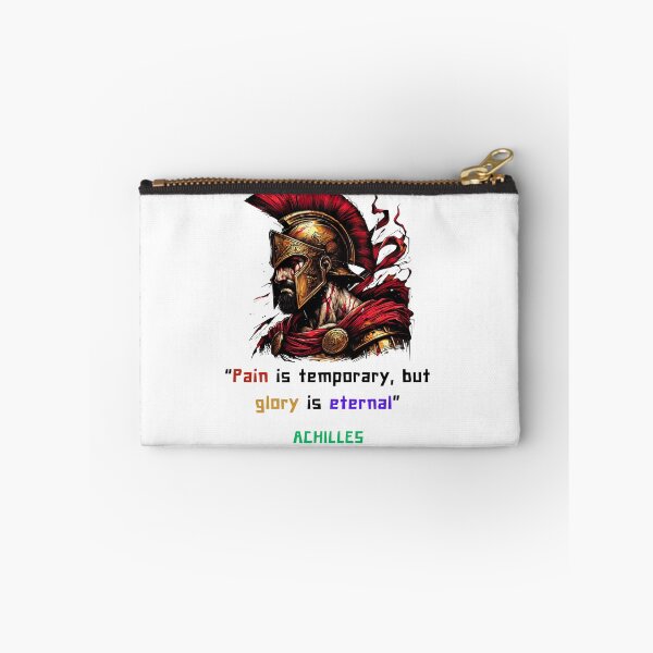 Item preview, Achilles quote of pain and glory for greek philosophy lovers designed and sold by CachoGlorious.
