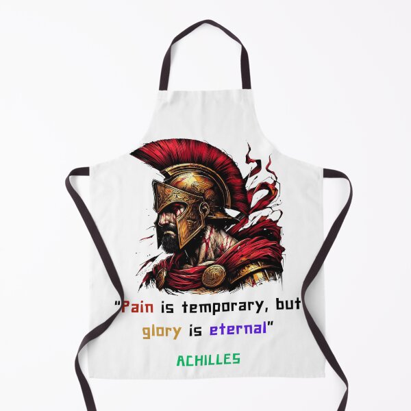 Item preview, Achilles quote of pain and glory for greek philosophy lovers designed and sold by CachoGlorious.