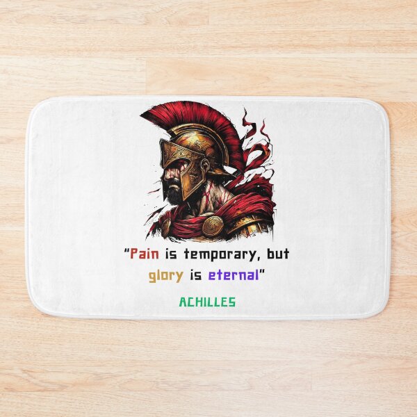 Item preview, Achilles quote of pain and glory for greek philosophy lovers designed and sold by CachoGlorious.