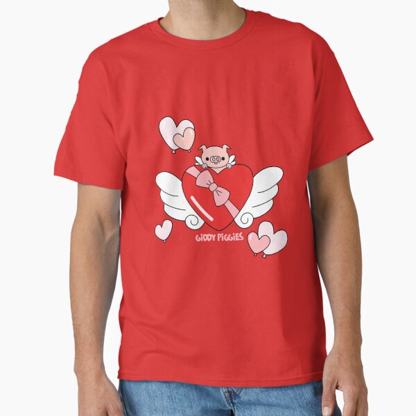 Giddy Piggies Valentines Day Cupig Heart Classic T-Shirt