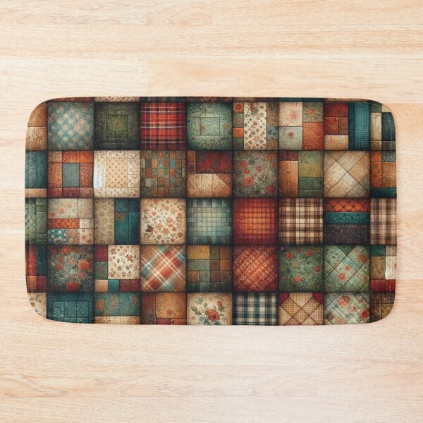 Item preview, Fall Patchwork Quilt Pattern designed and sold by PinUpPizzazz.