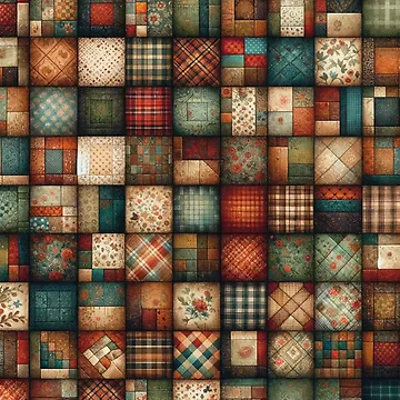 Artwork thumbnail, Fall Patchwork Quilt Pattern by PinUpPizzazz