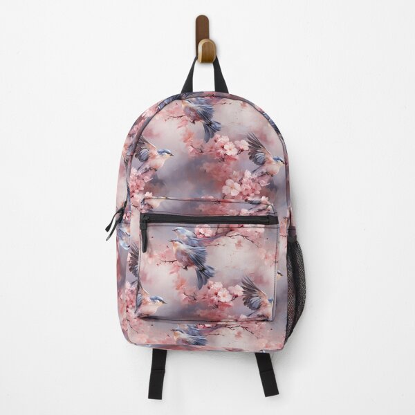 Item preview, Serene Avian Floral: Cherry Blossom Bird Art designed and sold by VoyteksDesigns.