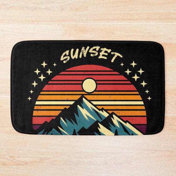 Item preview, Retro Mountain Sunset designed and sold by inkArtistryfine.