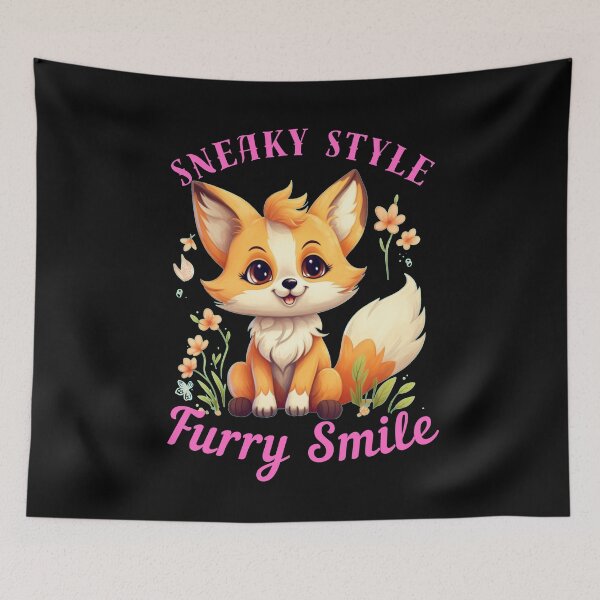 Item preview, Sneaky Style, Furry Smile. cool fox designed and sold by FoxVibes.