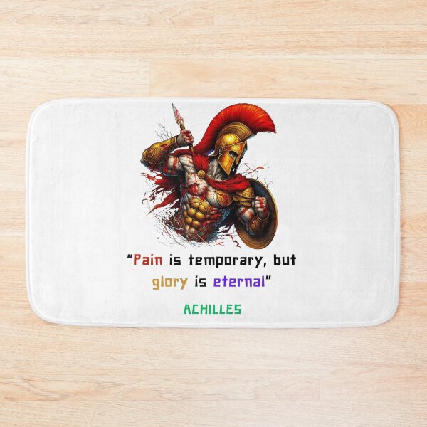 Item preview, Achilles quote of pain and glory, iart for greek philosophy lovers designed and sold by CachoGlorious.