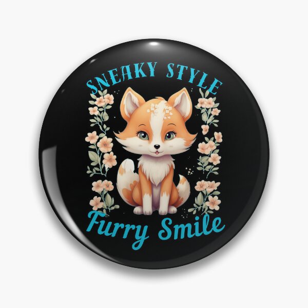 Item preview, Sneaky Style, Furry Smile. vintage fox designed and sold by FoxVibes.