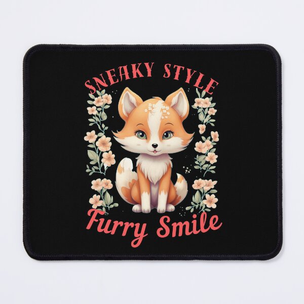 Item preview, Sneaky Style, Furry Smile. retro fox designed and sold by FoxVibes.