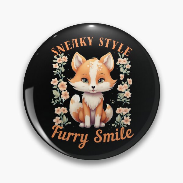 Item preview, Sneaky Style, Furry Smile. fox watercolor designed and sold by FoxVibes.