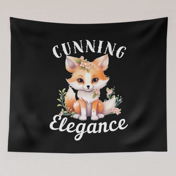 Item preview, Cunning Elegance. fox portrait designed and sold by FoxVibes.